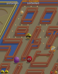 pacmania screenshot